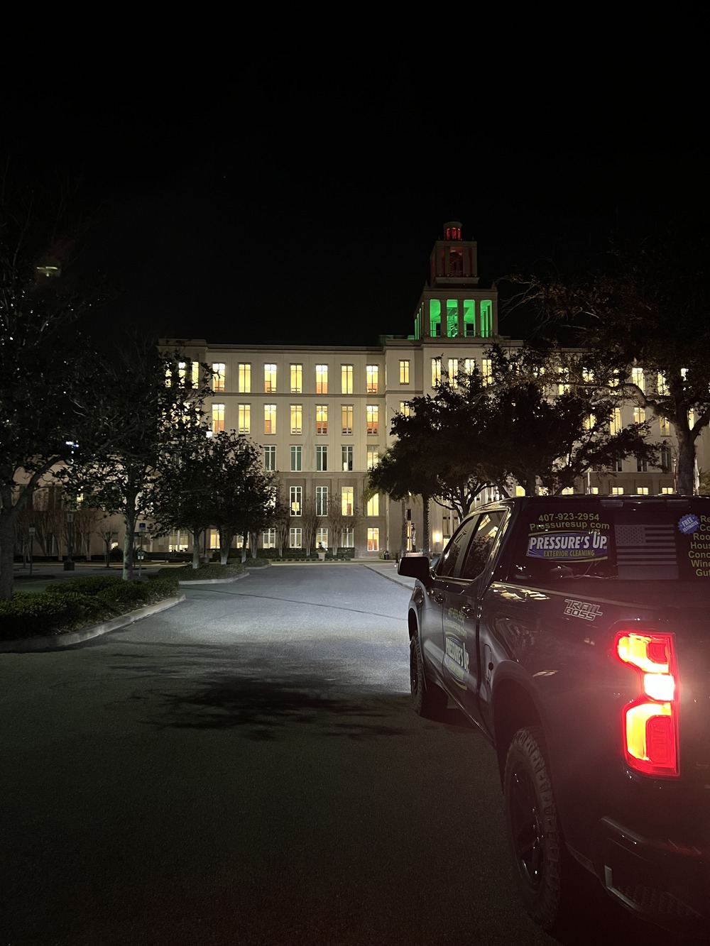 Asphalt Cleaning at Seminole County Courthouse, Sanford FL Thumbnail